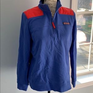 Vineyard Vines Shep Shirt Blue/Red - Medium